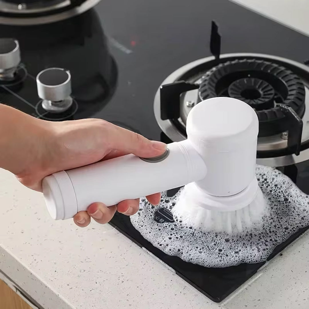 5-in-1 Cordless Electric Spin Scrubber Cleaning Brush - USB Rechargeable