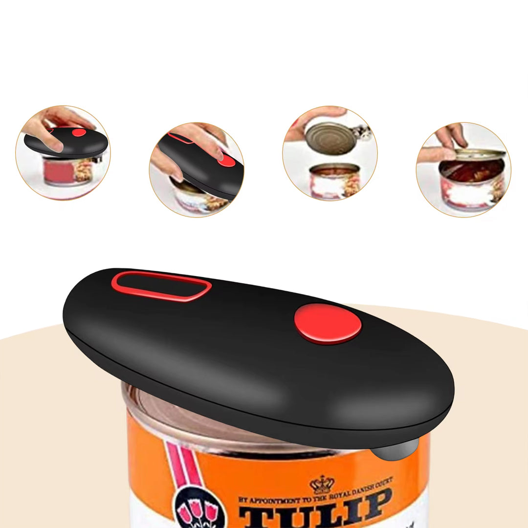 High-Power Electric Can Opener with Smooth Edge Cutting Technology