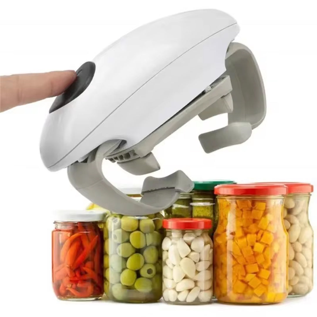 Automatic Electric Can and Jar Opener with Smooth Edge Cutting