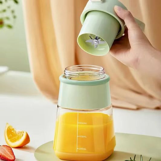 500ml Portable Wireless Electric Juicer Blender with Rechargeable 1500mAh Battery